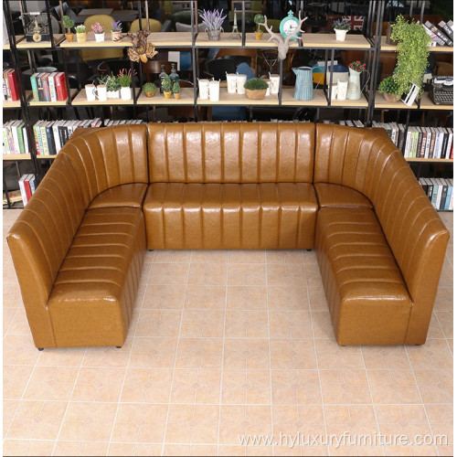 Restaurant club Furniture PU Booth corner Sofa Seating